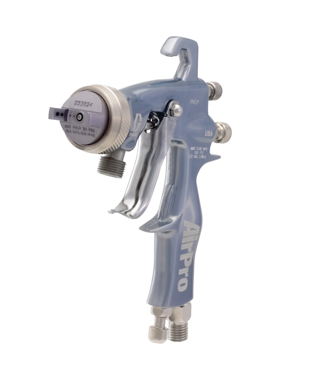 Graco AirPro Air Spray Pressure Feed Gun HVLP 0.042 inch (1.1 mm) Nozzle for General Metal Applications 288937