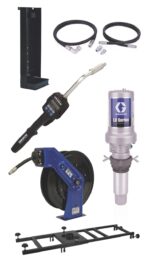 Graco LD Series 3:1 Deluxe Stationary 275 Gallon (1040 Liter) Oil Pump with SD™ Series Hose Reel Package - Preset Meter Type 24K838