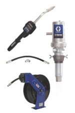 Graco LD Series 3:1 Tank Mount Oil Pump with SD™ Series Hose Reel Package - Preset Meter Type 24J734