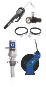 Graco LD Series 5:1 Deluxe Oil Pump with SD™ Series 1/2 in. x 35 ft. Hose Reel Package - Manual Meter Type 24K835