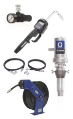 Graco LD Series 5:1 Deluxe Oil Pump with SD™ Series 1/2 in. x 50 ft. Hose Reel Package - Manual Meter Type 24K798