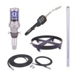 Graco LD Series 5:1 Mobile 55 Gallon Oil Pump Package - Preset Meter Rigid Extension NPT 25C556