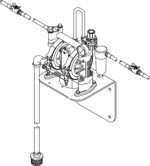 Graco Husky 307 Series Pre-Mixed Windshield Wash Solvent and Coolant Dispense Diaphragm Pump Package 237161