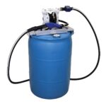 Graco SD™ Blue Pump Drum Package - 2 ft (0.61 m) Suction Hose Length - Automatic Nozzle - SST Clamp Fittings 24V686