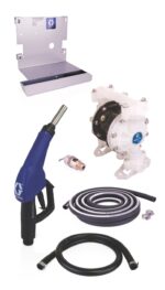 Graco SD™ Blue Pump Tote Package - 5 ft (1.5 m) Suction Hose Length - Automatic Nozzle - SST Clamp Fittings 24V678
