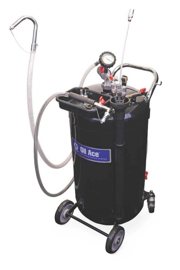 Graco Waste Oil Evacuation System with 24 gal (90 l) Steel Tank Suction