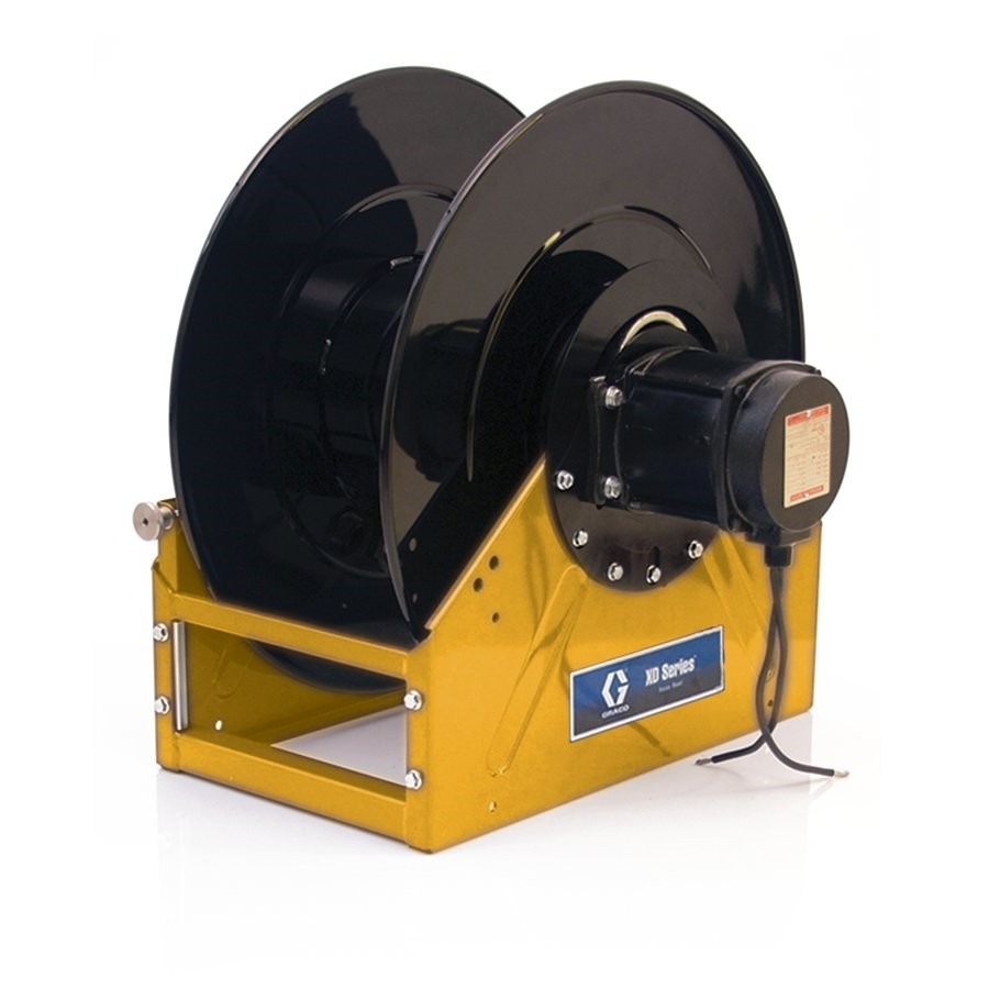 Graco XD70™ Air/Water/Diesel Fuel 1 in. (25 mm) Inlet/Outlet Bare Reel (1 in. X 100 ft. (25 mm X 30 m) Capacity) NPT Pneumatic Motor Yellow 24R450